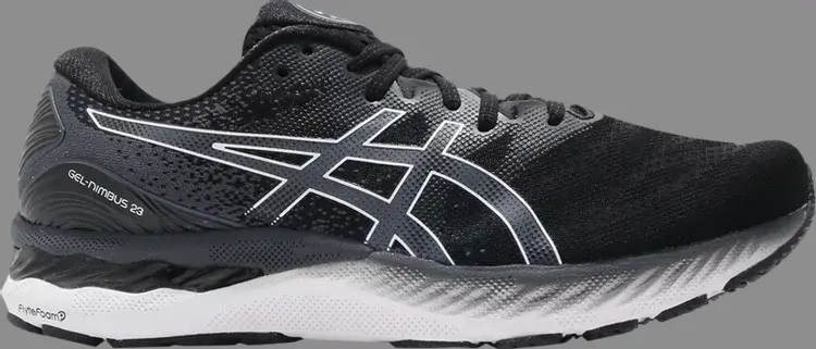 

Кроссовки gel nimbus 23 4e wide 'black white' Asics, черный