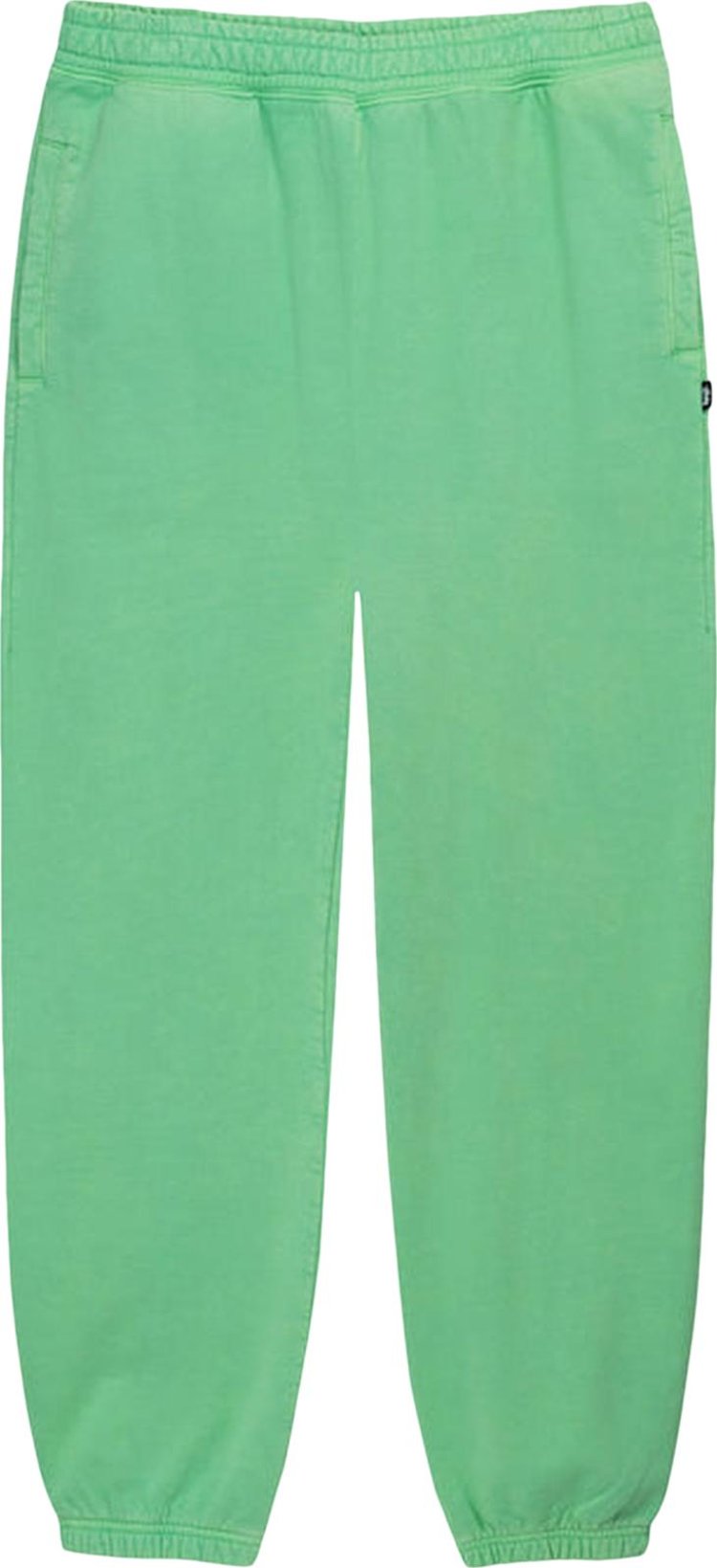 Брюки Stussy Pigment Dyed Fleece Pant 'Green', зеленый