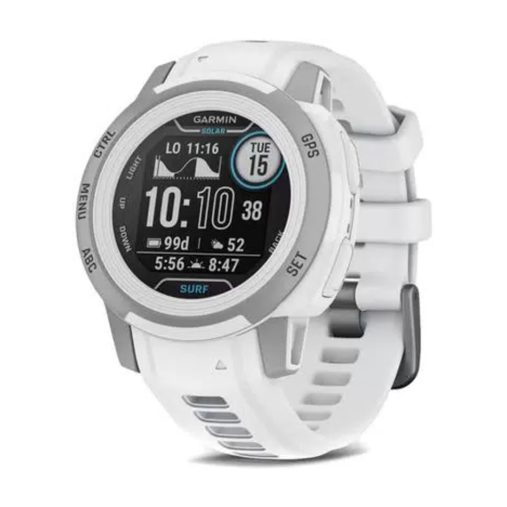 Умные часы Garmin Instinct 2S Solar Surf Edition, 0.79, Bluetooth, серый/белый умные часы garmin instinct 2 surf 45mm mavericks
