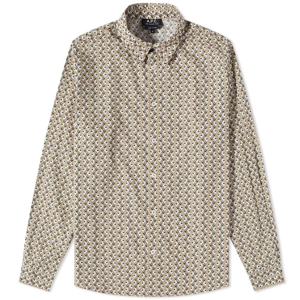

Рубашка A.P.C. Matt Flower Print Poplin Shirt