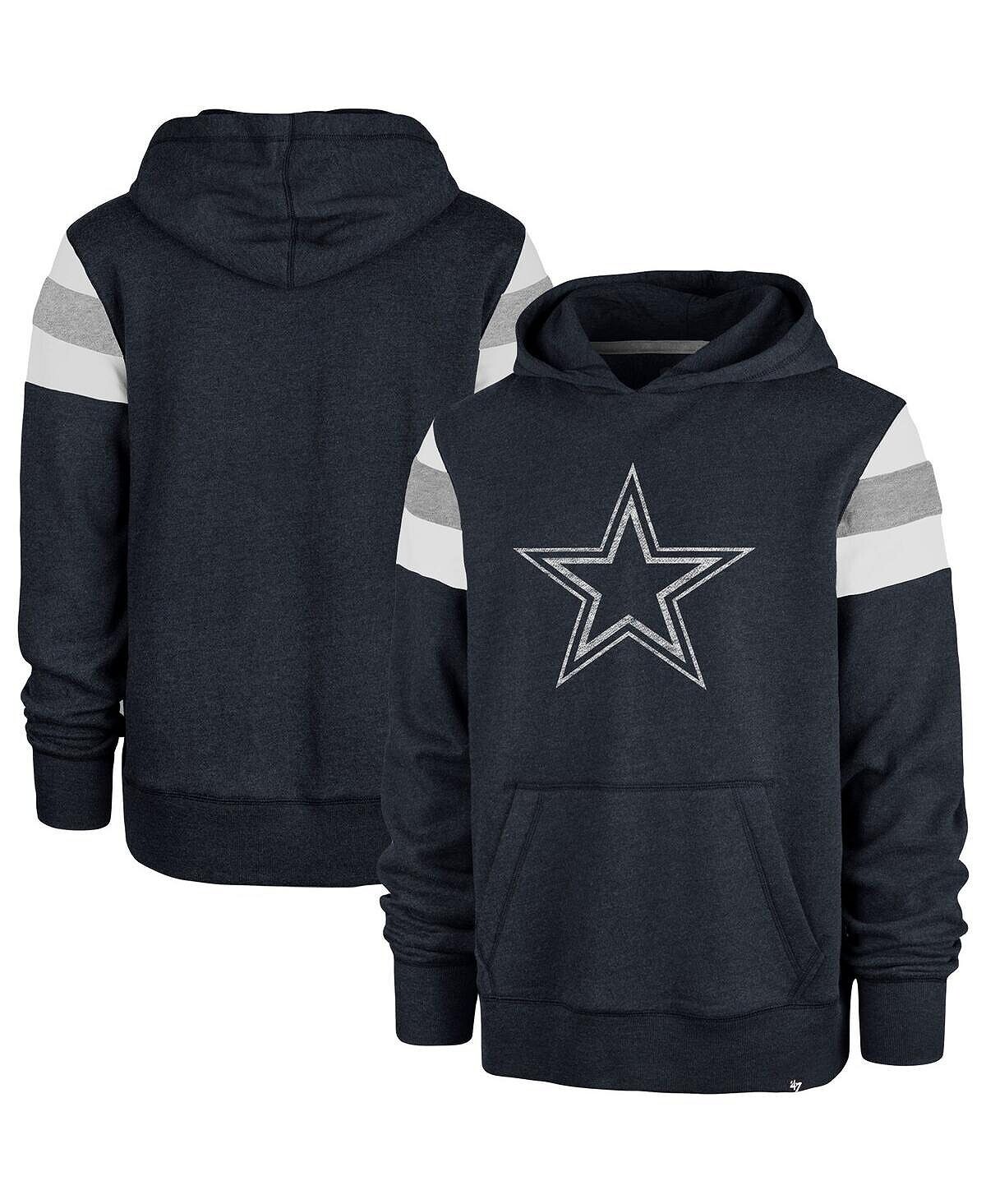 

Мужская темно-синяя толстовка с капюшоном dallas cowboys premier nico '47 Brand, синий
