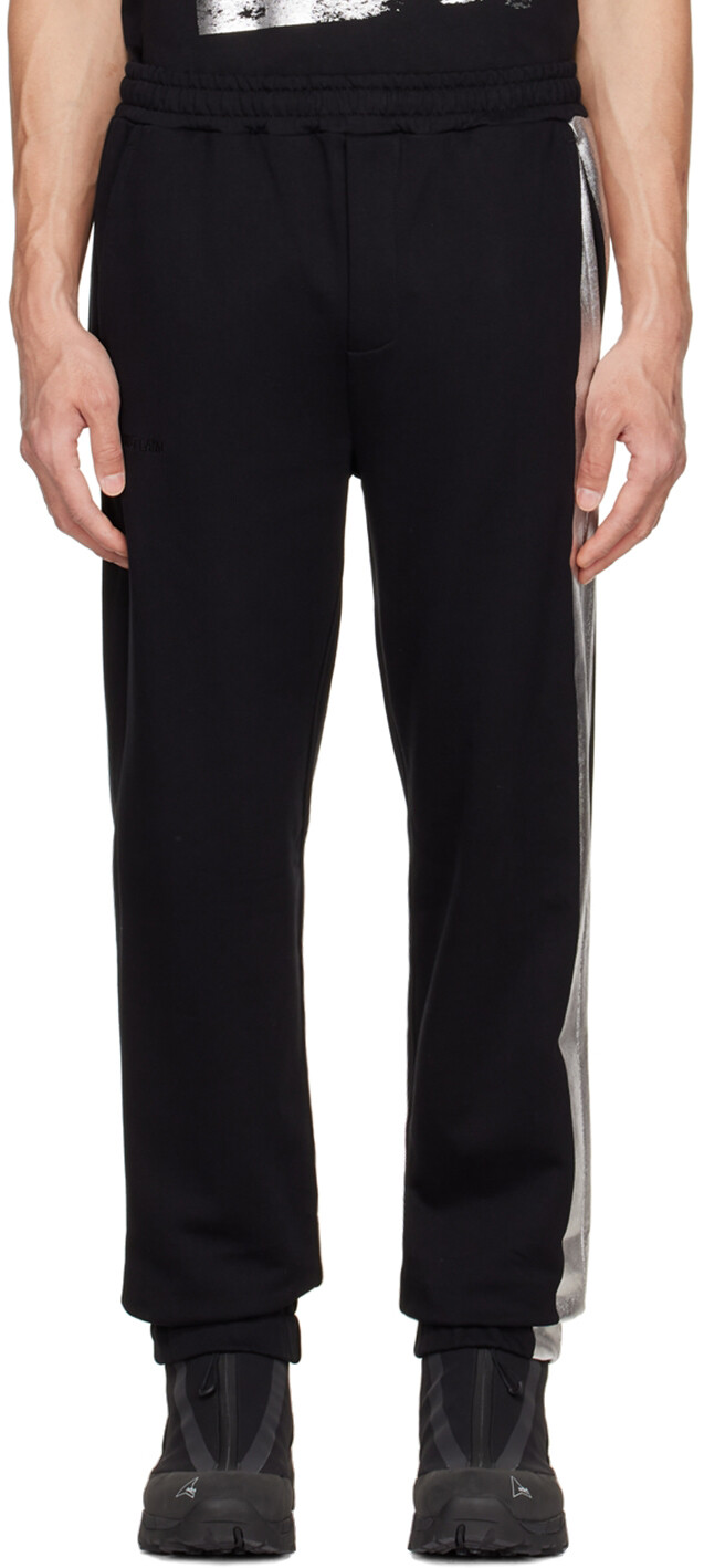 

Черные хлопковые брюки для отдыха Helmut Lang, Черный, Черные хлопковые брюки для отдыха Helmut Lang