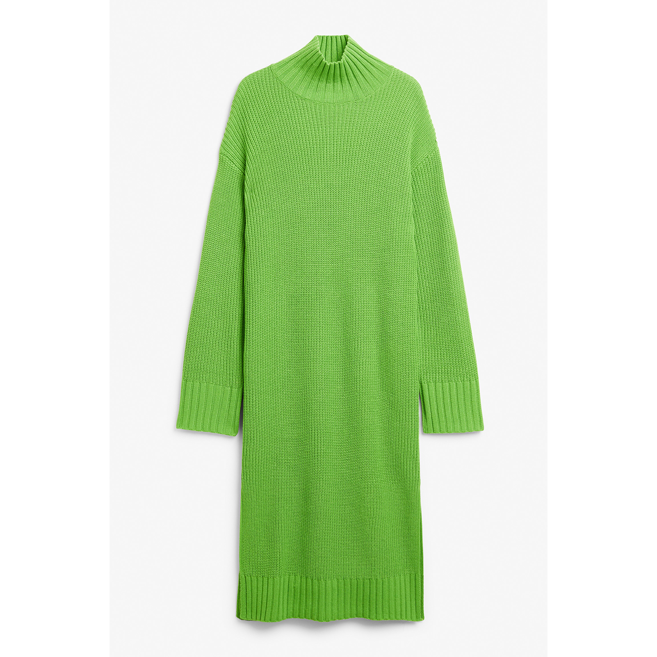 Платье Monki Oversized Midi With Side Splits, зеленый