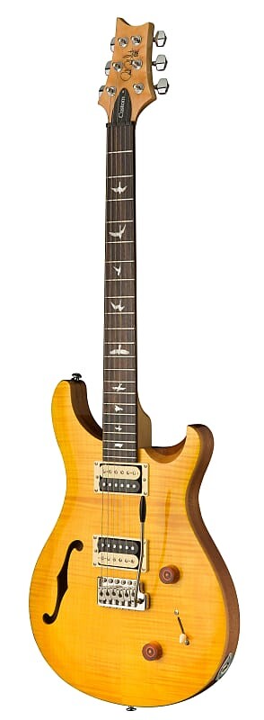 

PRS SE Custom 22 Semi-Hollow желтого цвета Santana с сумкой для переноски SE Custom 22 Semi-Hollow in Santana Yellow