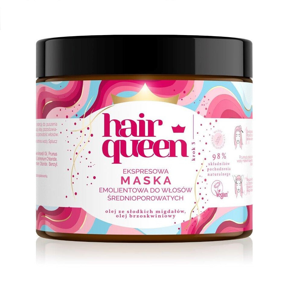 

Hair Queen Экспресс смягчающая маска для волос средней пористости 400мл