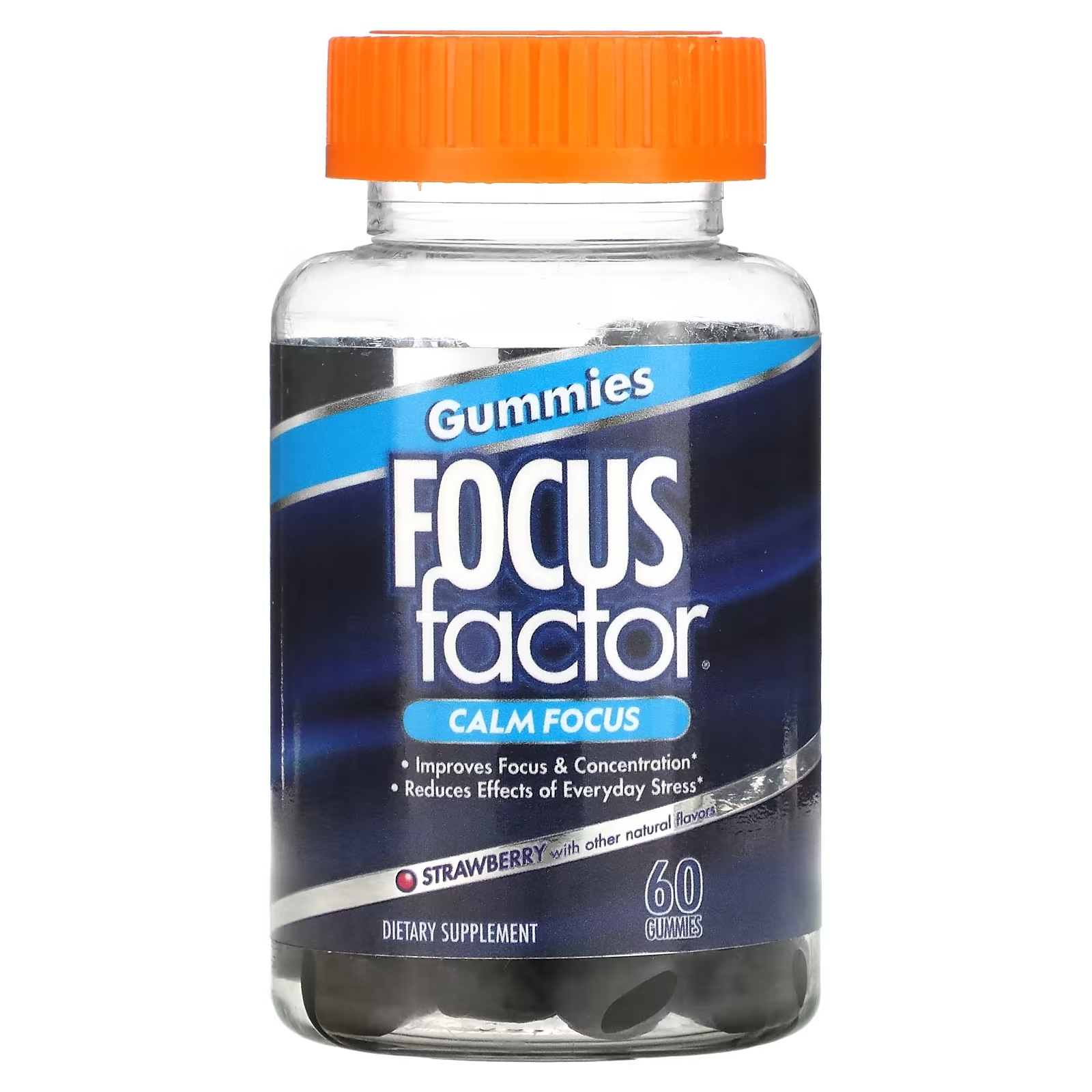 Focus Factor Calm Focus клубника, 60 жевательных таблеток natrol sleep calm клубника 60 жевательных таблеток