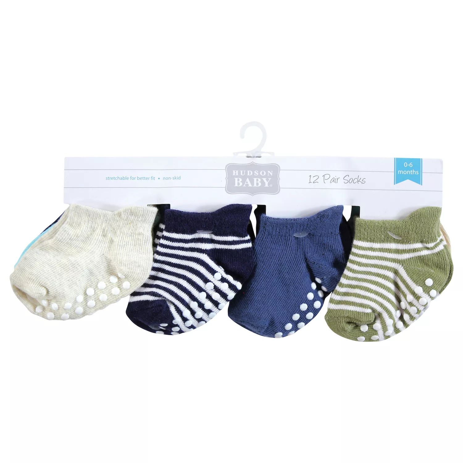 цена Нескользящие нескользящие носки для мальчиков Hudson Baby Infant Boy, сине-коричневого цвета Hudson Baby