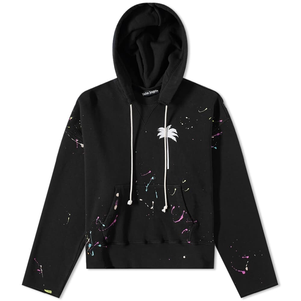 

Толстовка Palm Angels Painted Palms Popover Hoody, Черный