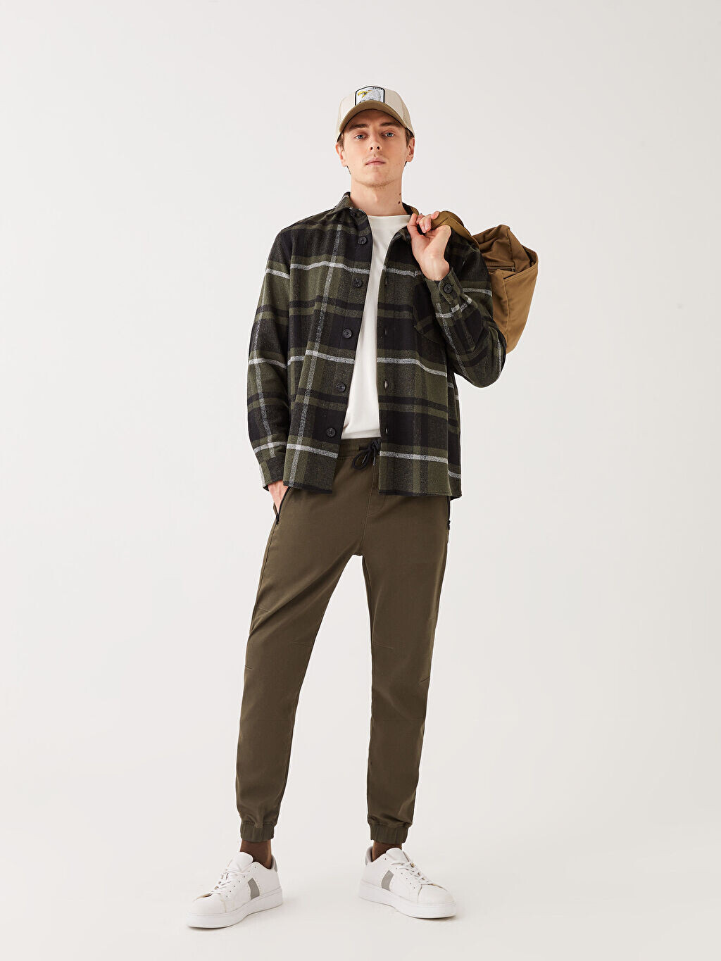 

Мужские брюки-джоггеры Slim Fit LCW Casual, Коричневый