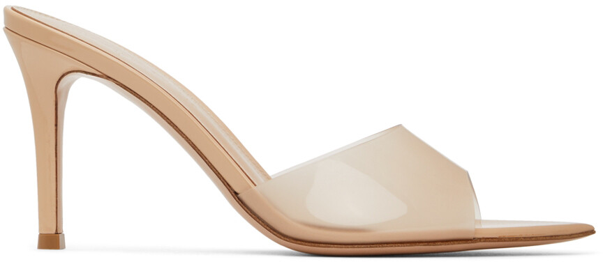 

Бежевые туфли на каблуке Elle 85 Gianvito Rossi
