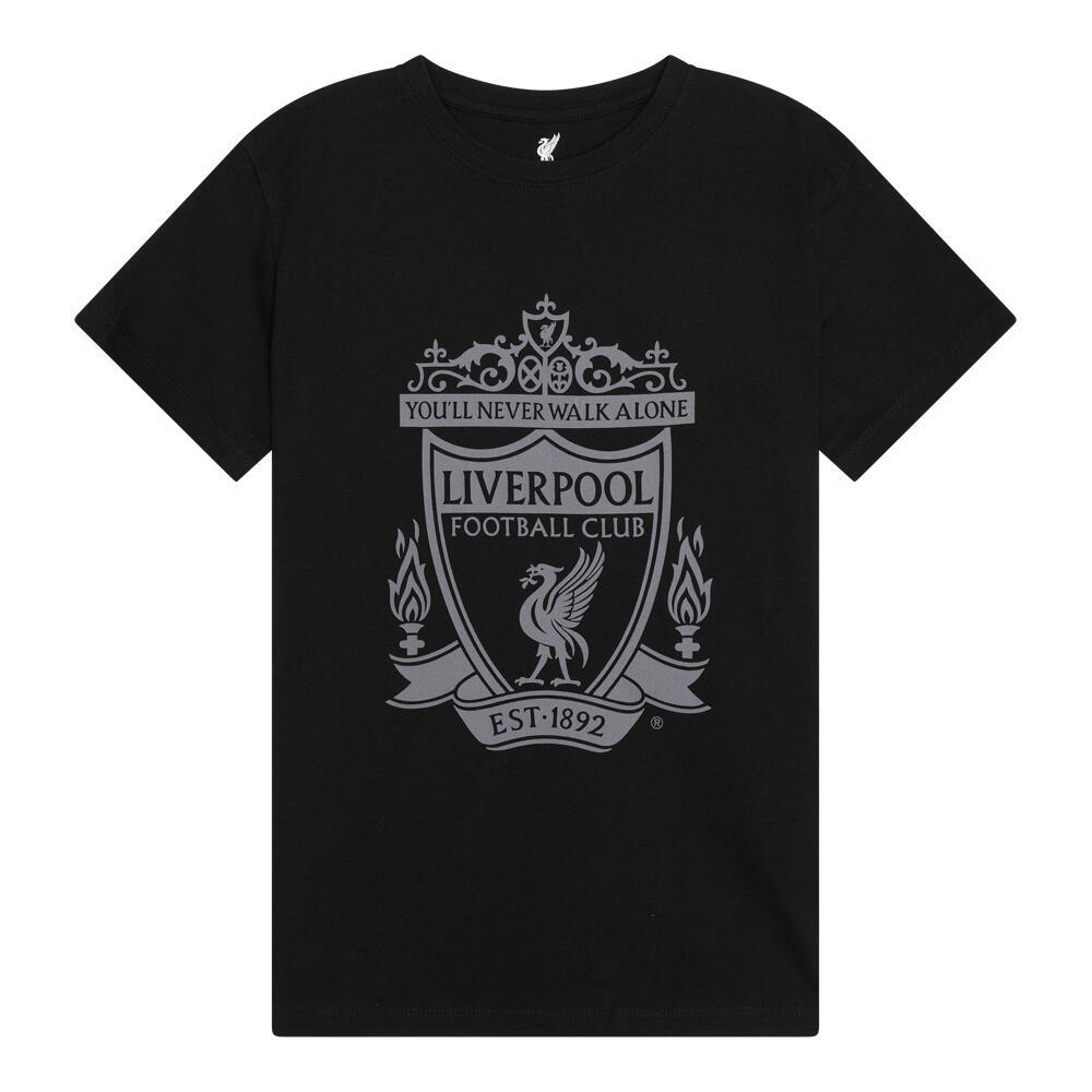 Детская футболка с логотипом Liverpool Logo - черный LIVERPOOL FC, черный - фото