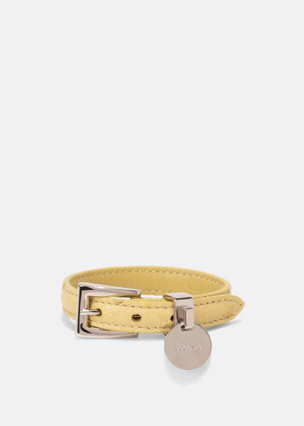 

Браслет PRADA Saffiano leather bracelet, желтый