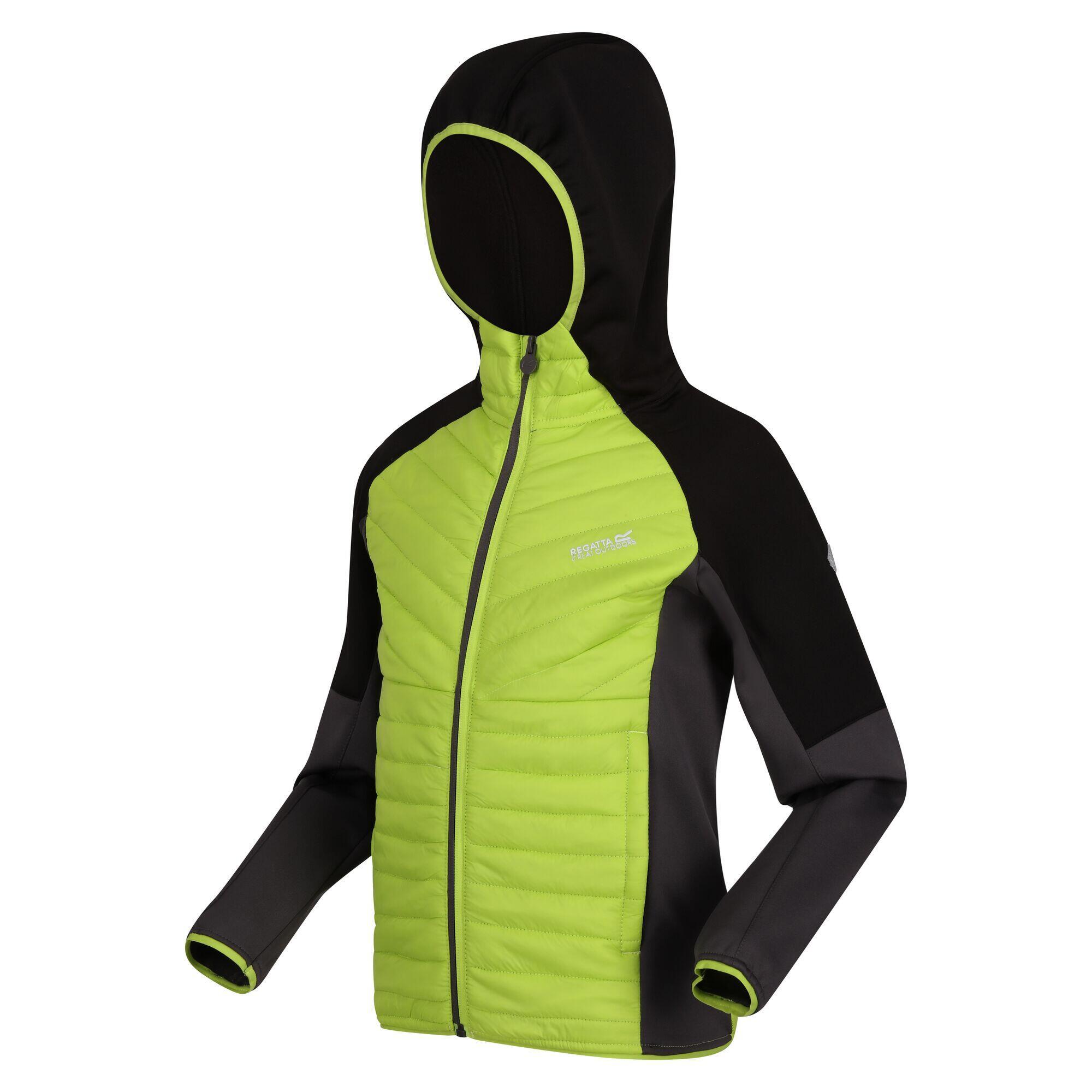 Куртка стеганая Regatta Kielder Hybrid VI Hiking, зеленый/светло-зеленый/серый
