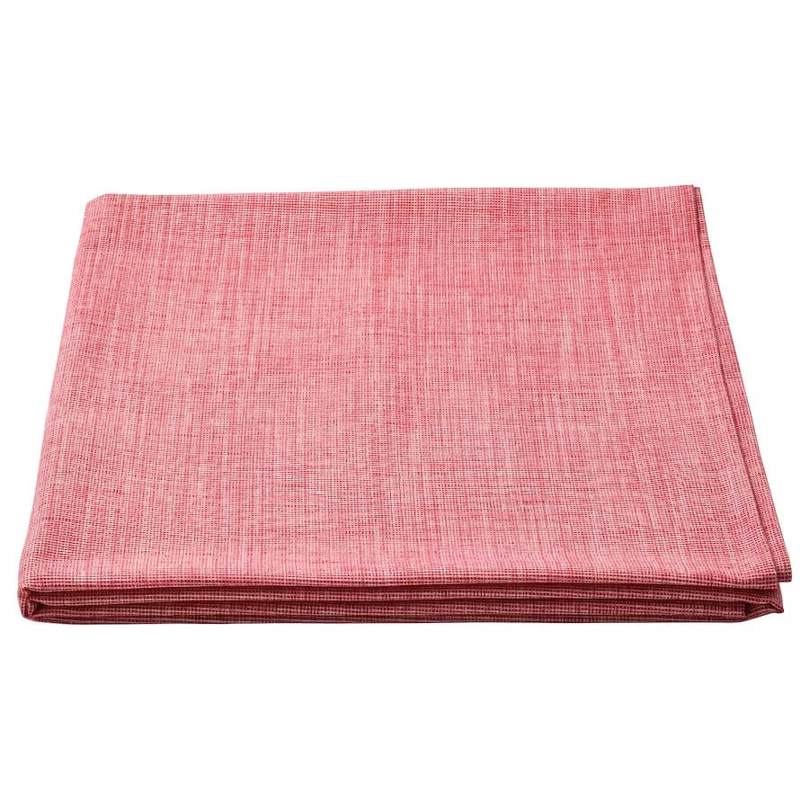 Скатерть Ikea Svartsenap 145x240 см, розово-красная