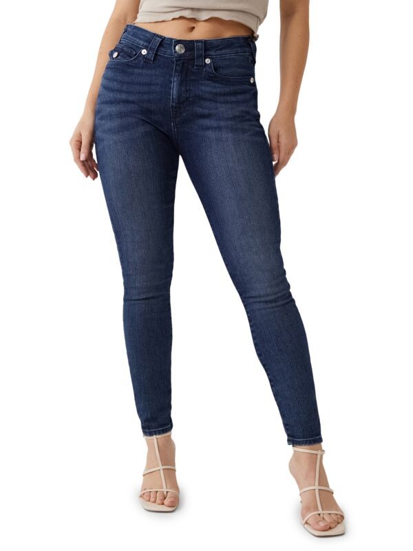 

Джинсы-скинни jennie со средней посадкой True Religion Dark wash