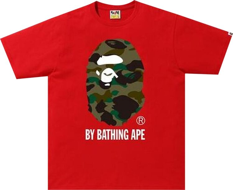 

Футболка BAPE 1st Camo By Bathing Ape Tee 'Red/Green', красный