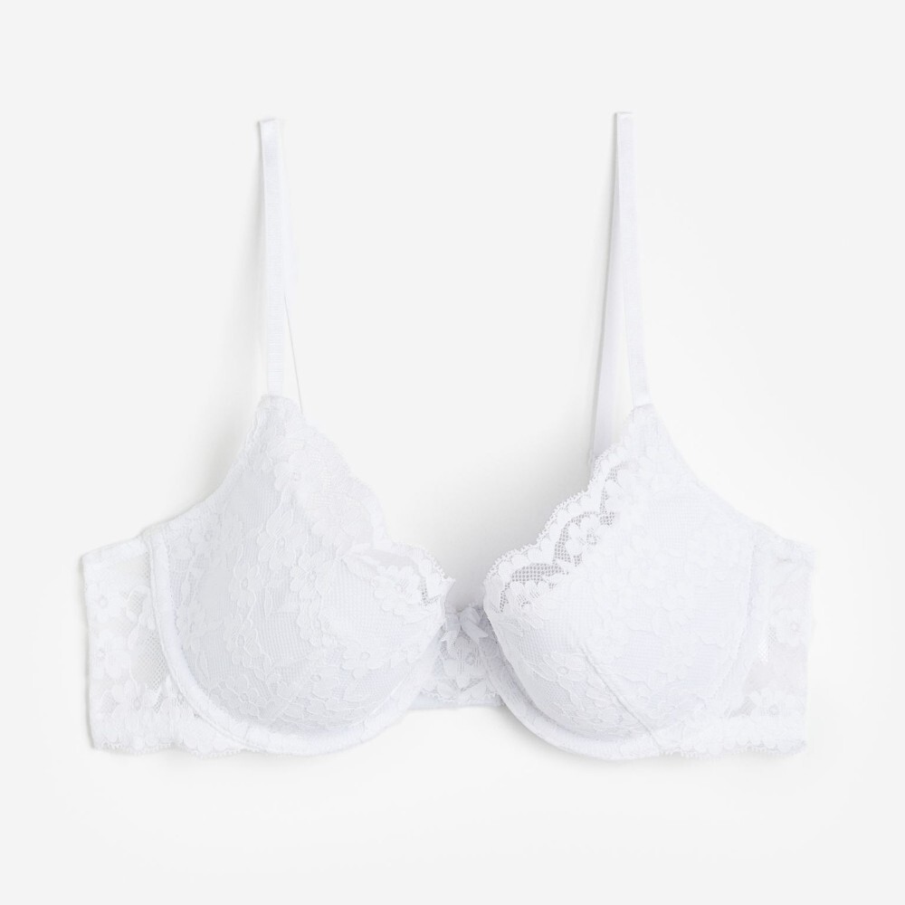 

Бюстгальтер H&M Padded Underwire Lace, белый