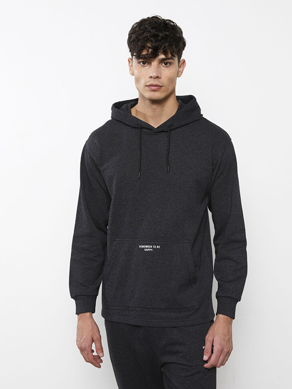 

Мужская толстовка Oversize с длинным рукавом и принтом LCWAIKIKI Classic, Серый
