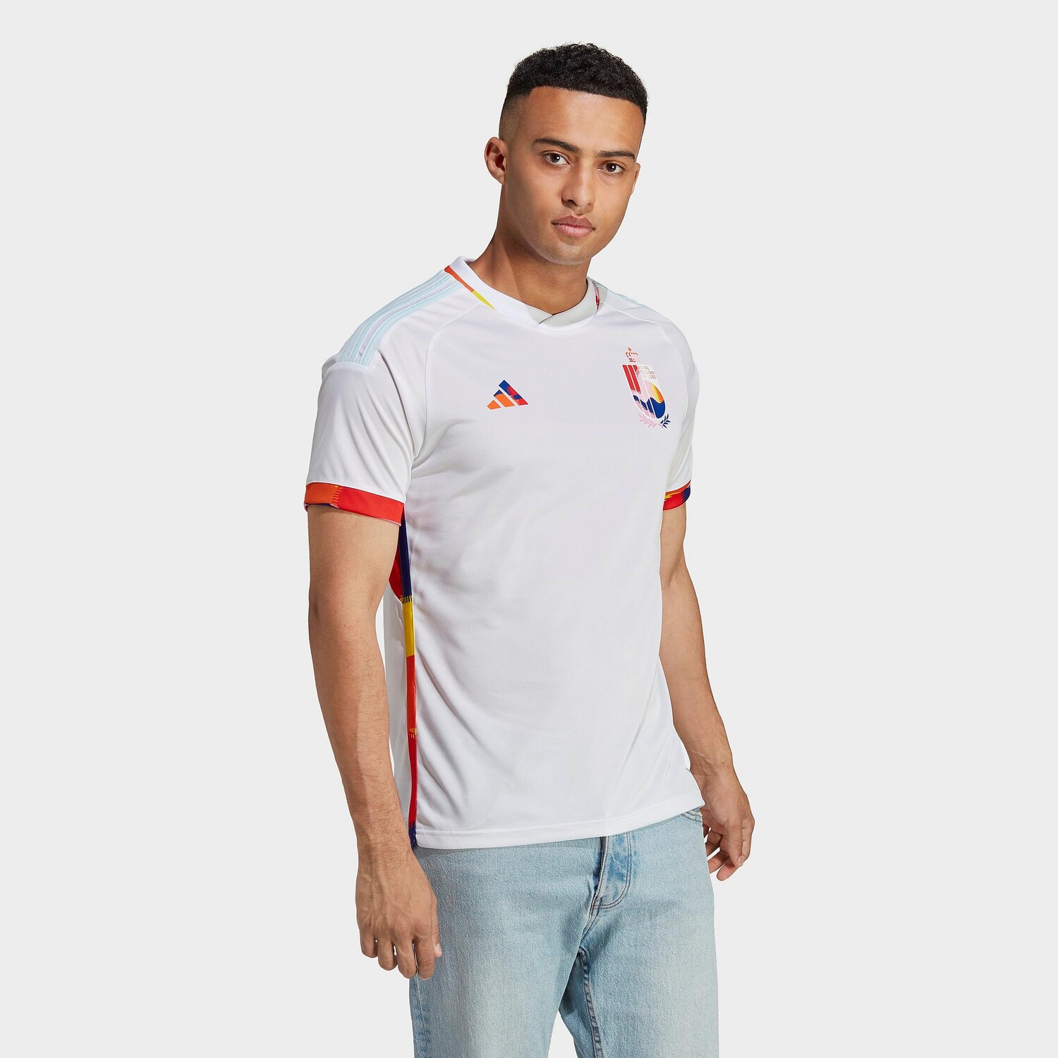 

Мужская футбольная майка Adidas Belgium 22 Away, белый