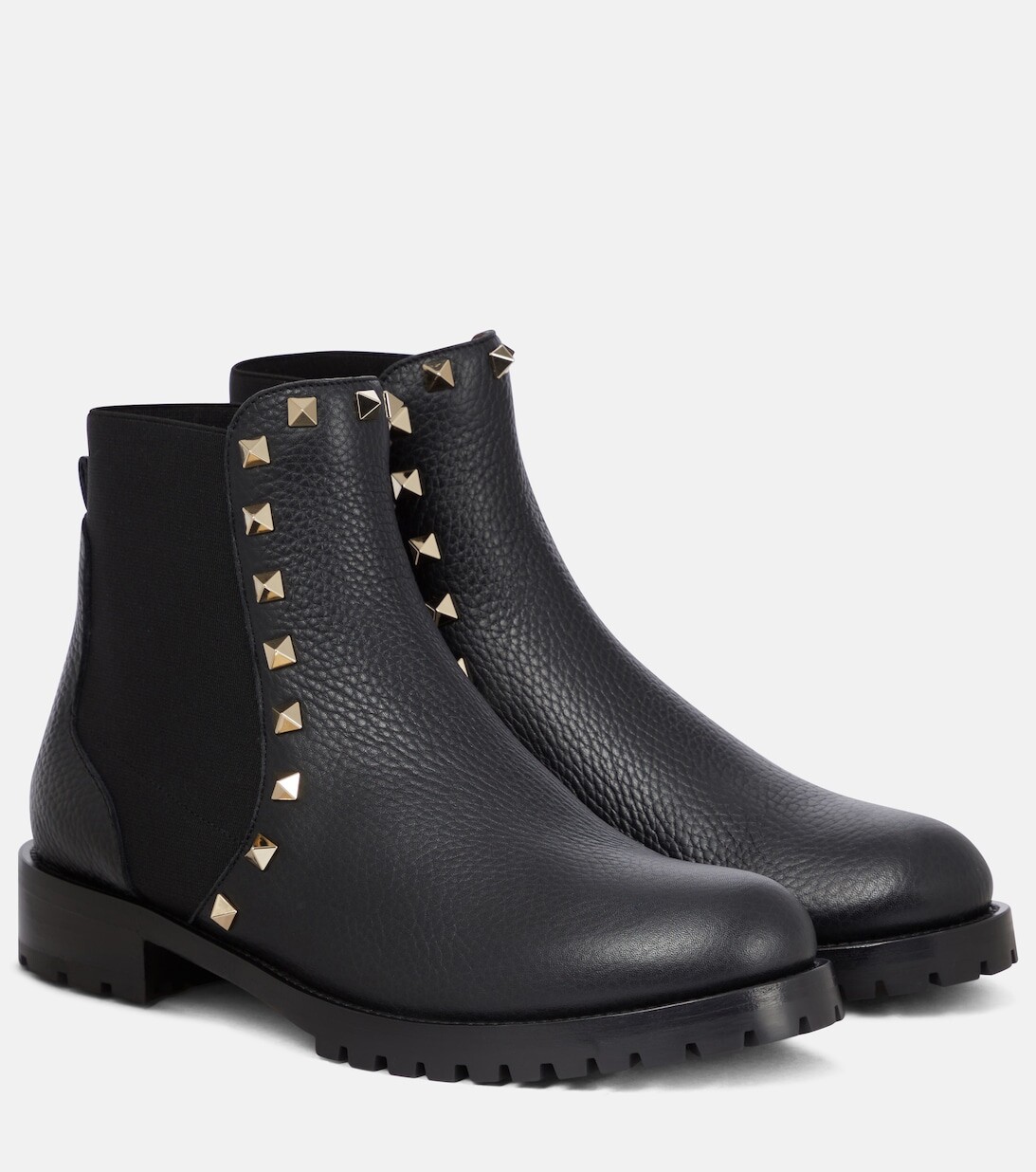 

Кожаные ботинки челси Rockstud Valentino Garavani, черный