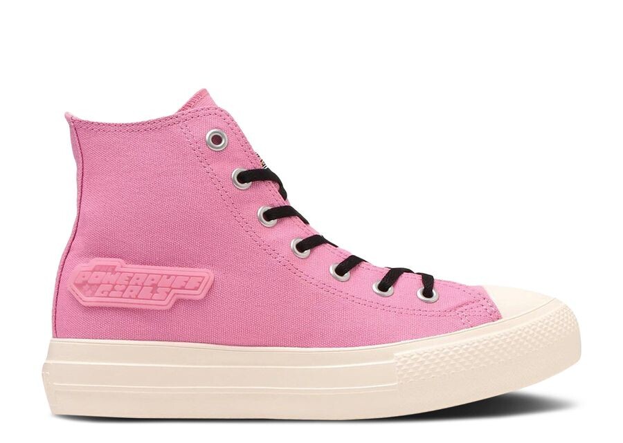 

Кроссовки Converse The Powerpuff Girls X Chuck Taylor All Star Light PLTS High GS, цвет Blossom