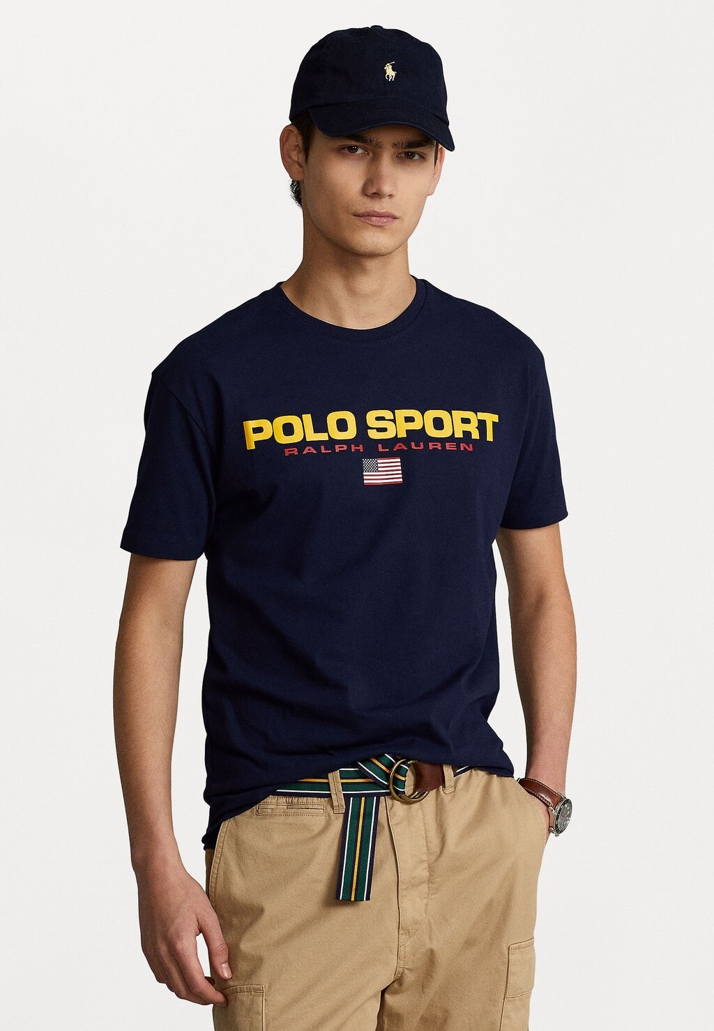 

Футболка с принтом Polo Ralph Lauren, синий
