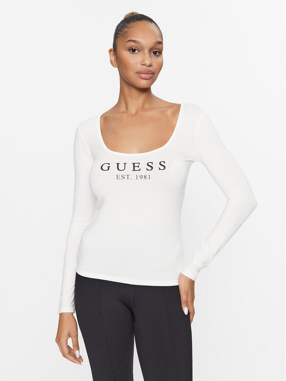 

Блуза стандартного кроя Guess, экрю