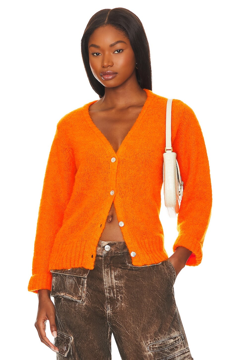 

Кардиган American Vintage East, цвет Orange Fluo