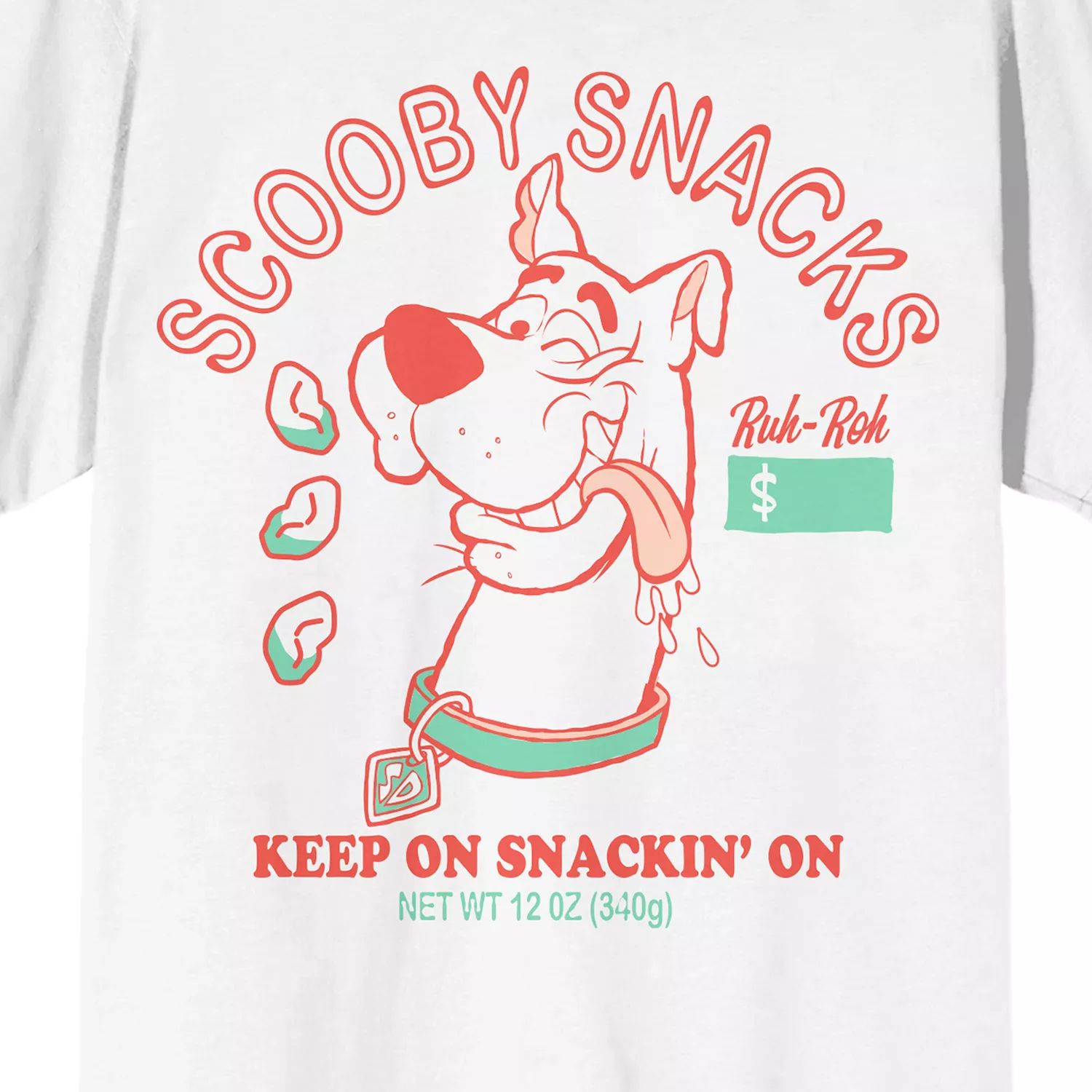Мужская футболка Scooby Doo Scooby Snacks Licensed Character цена и фото