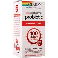 Solaray Пробиотик Mycrobiome - Неотложная помощь 100 миллиардов живых культур 30 вег капсул nature s way fortify optima женский пробиотик расширенный уход 90 миллиардов 30 вег капсул