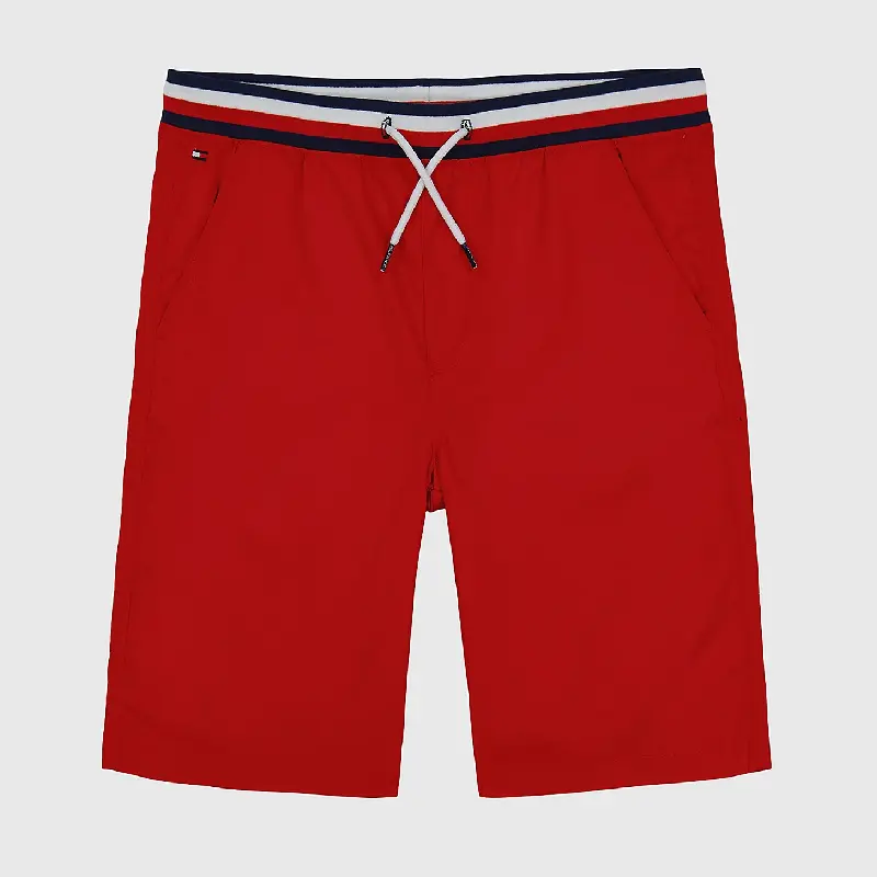 

Шорты Tommy Hilfiger Little Kids' Logo Stripe, красный