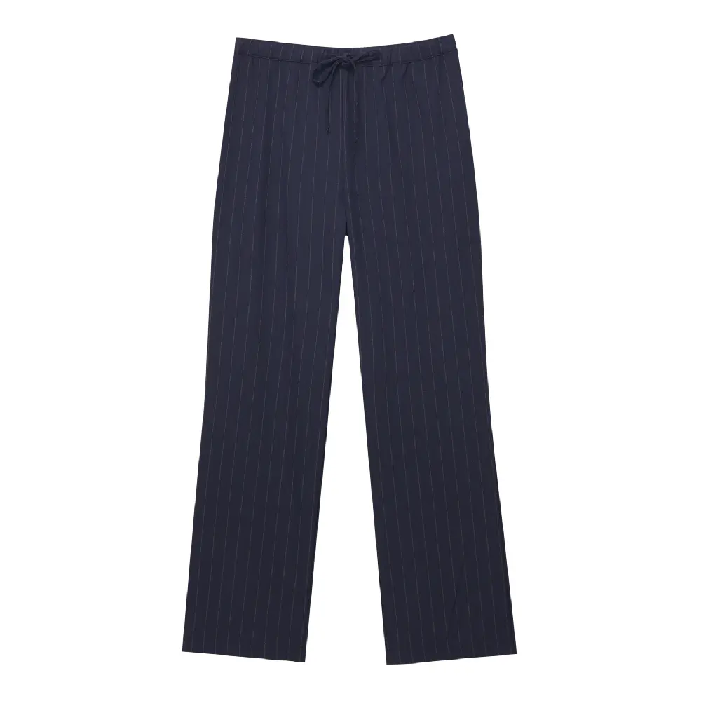 

Брюки Pull&Bear Flowing With Elastic Waistband, синий