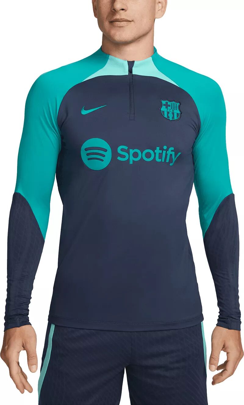 Синяя рубашка с длинным рукавом Nike FC Barcelona 2023 Third Strike мяч футбольный nike fc barcelona strike красный размер 5