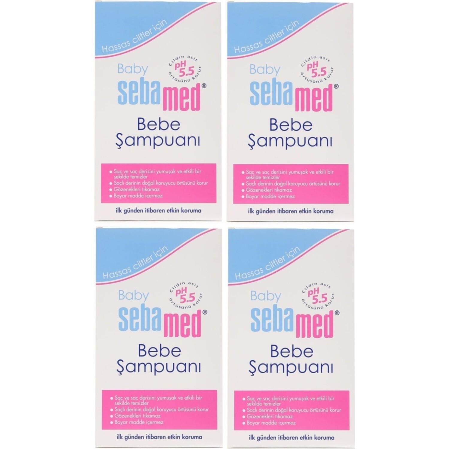 

Детский шампунь Sebamed Baby, 4 флакона по 500 мл