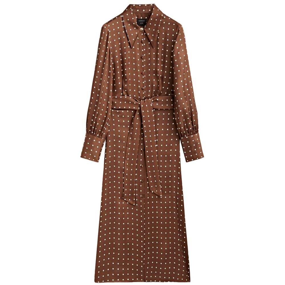 

Платье Massimo Polka Dot Print, коричневый