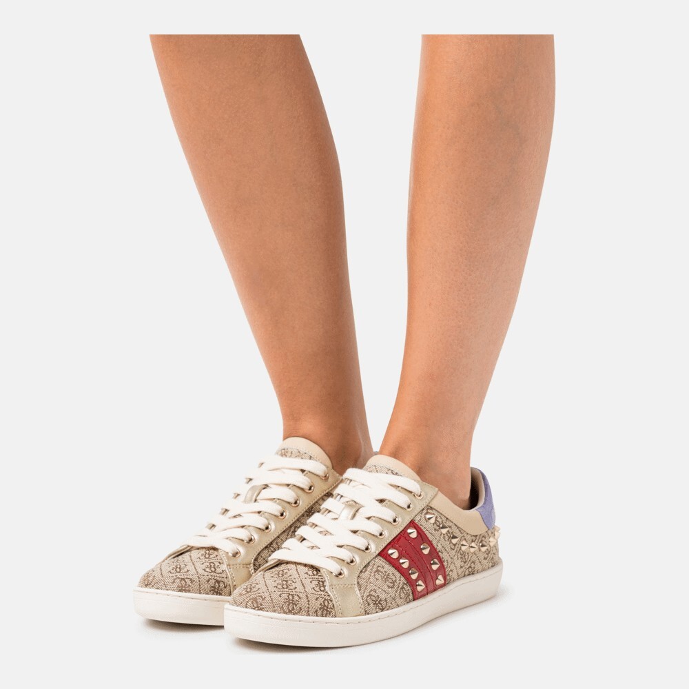 

Кроссовки Guess Raelin3, beige/redlite