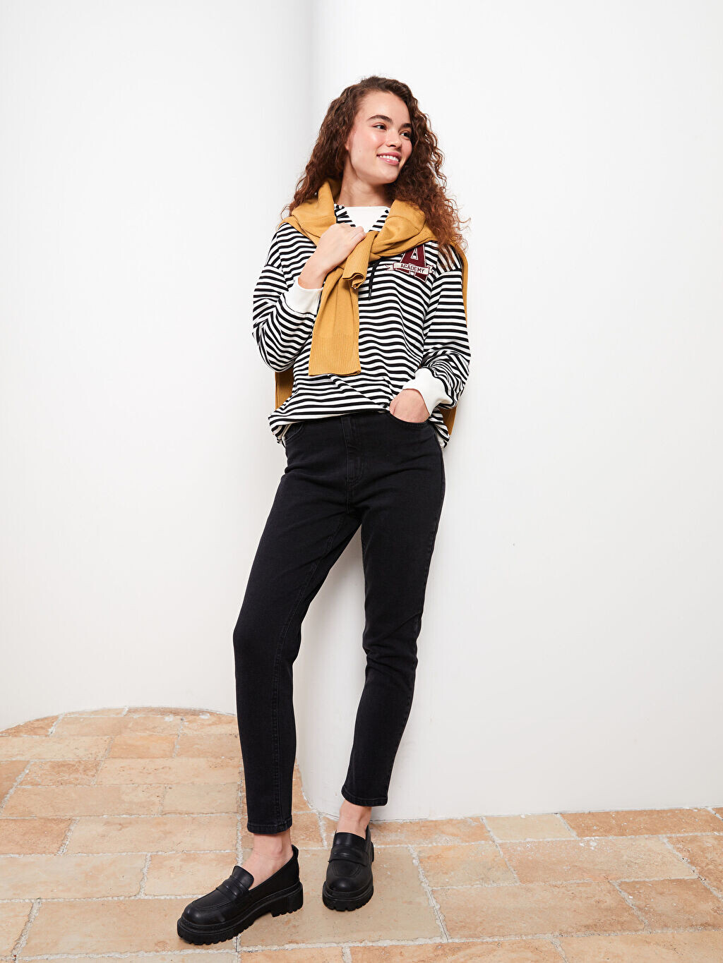 Прямые женские джинсы шаровары LCW Modest