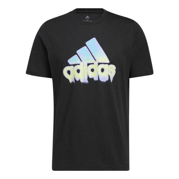 

Футболка Adidas Alphabet Logo Round Neck Short Sleeve Black T-Shirt, Черный