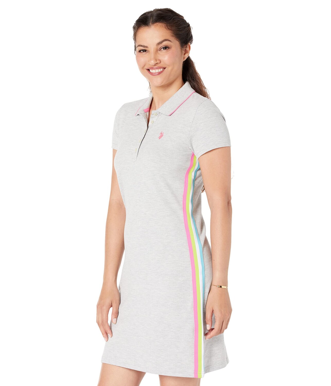 

Платье U.S. POLO ASSN., Multi Side Stripe Polo Dress