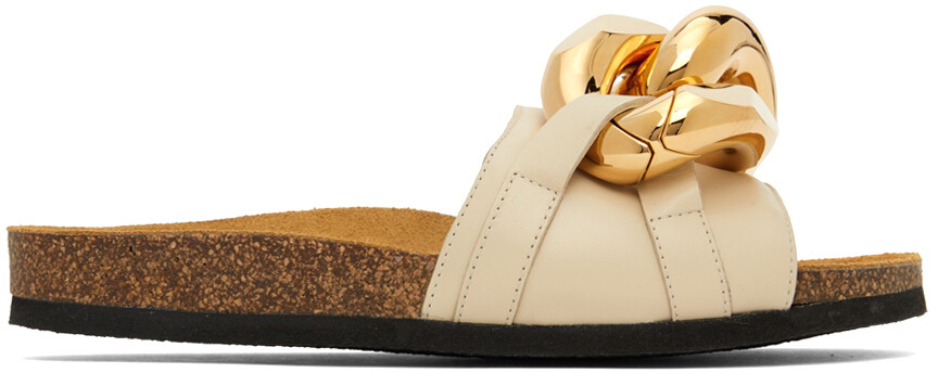 

Бежевые шлепанцы с цепочками JW Anderson
