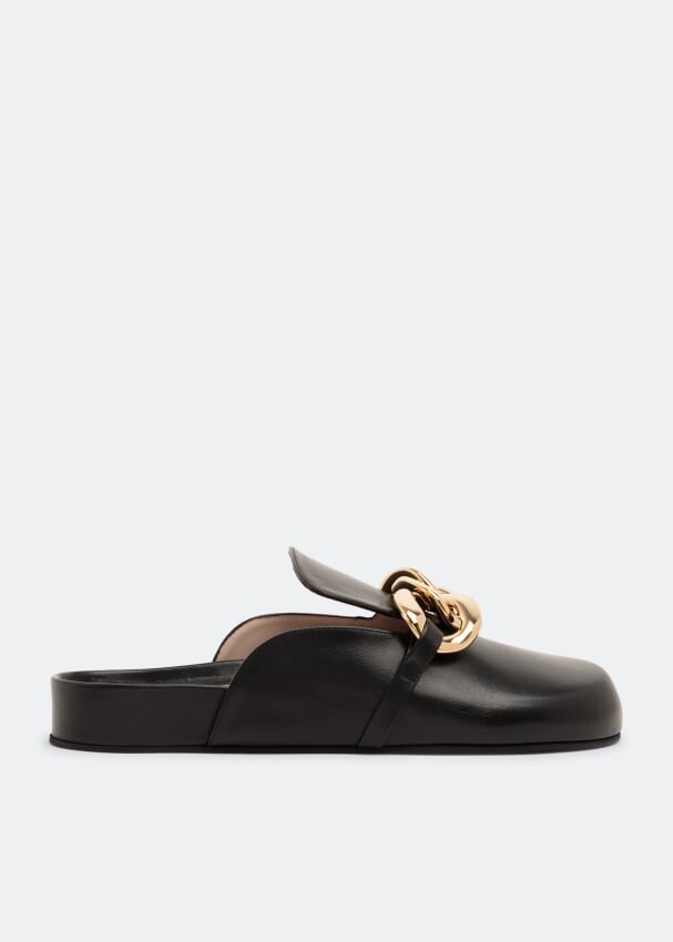 

Сандалии NO.21 Chunky chain-embellished slide sandals, черный