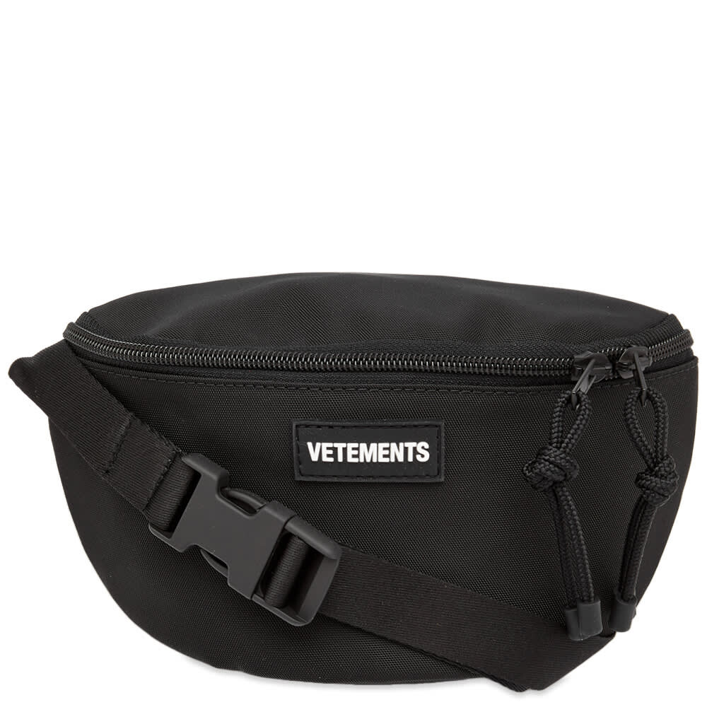 

Сумка VETEMENTS All Black Logo Fanny Pack