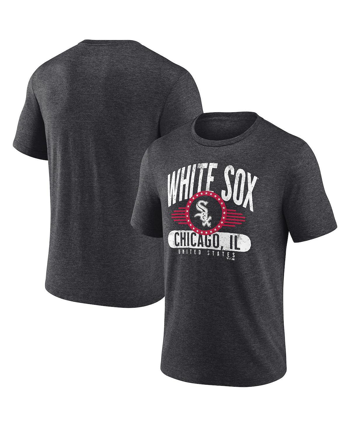 цена Мужская фирменная футболка с меланжевым покрытием chicago white sox badge of honor tri-blend tri-blend Fanatics, мульти