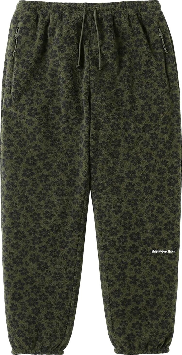 

Брюки thisisneverthat Fleece Pant 'Olive', зеленый