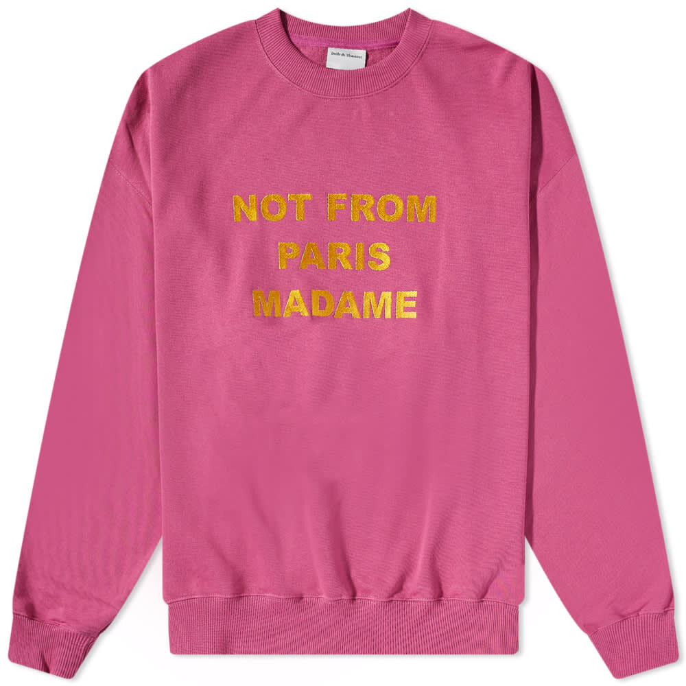 

Толстовка Drôle de Monsieur Not From Paris Crew Sweat, Розовый