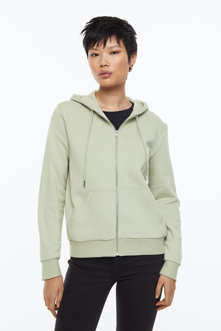 

Толстовка на молнии H&M, светло-зеленый