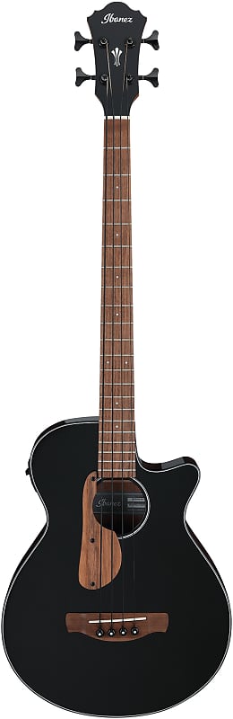 цена Ibanez AEGB24E AEG Электроакустическая бас-гитара Черный глянцевый AEGB24E AEG Acoustic-electric Bass Guitar