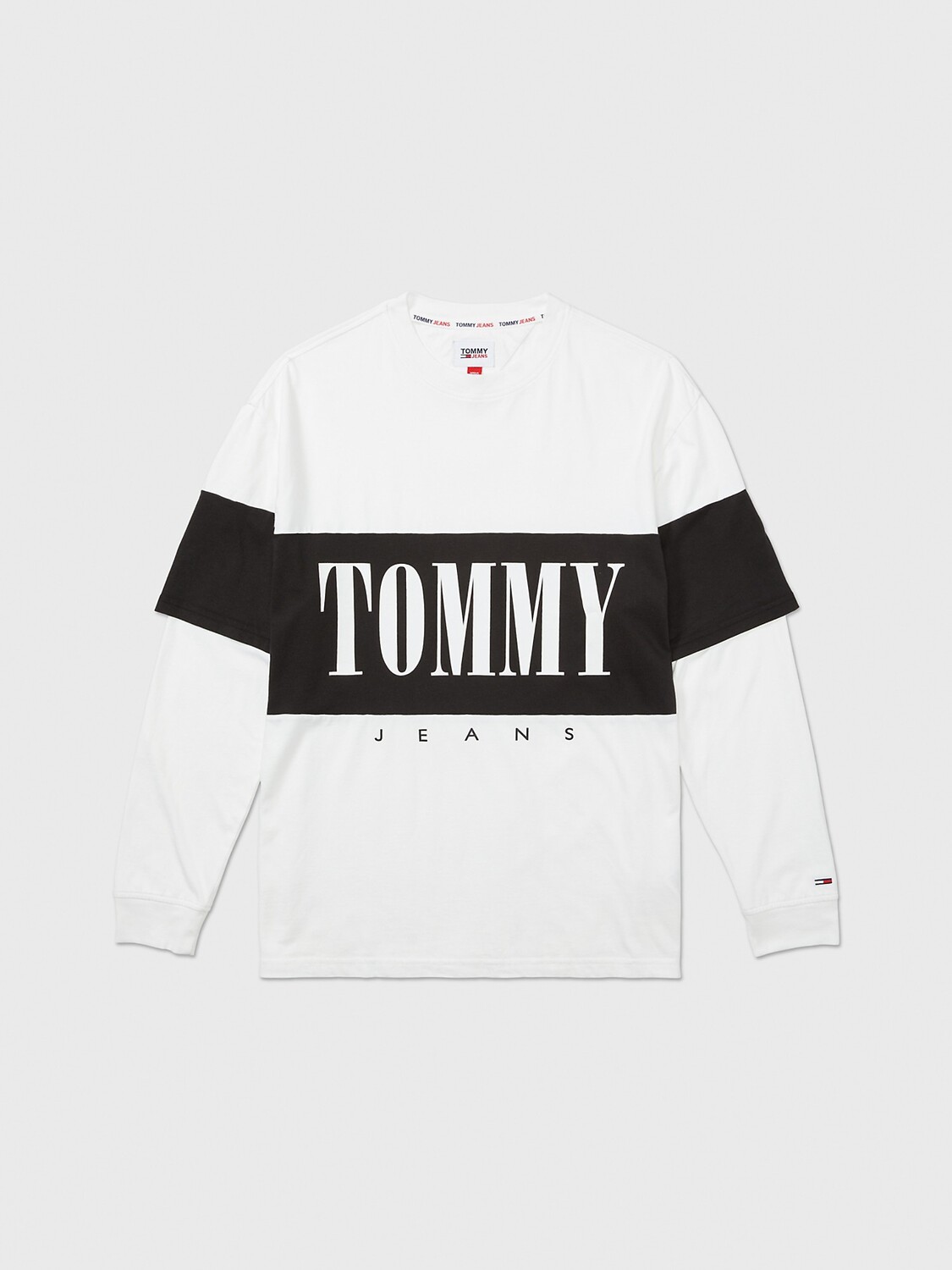 

Футболка 2-в-1 с логотипом block Tommy Hilfiger, белый