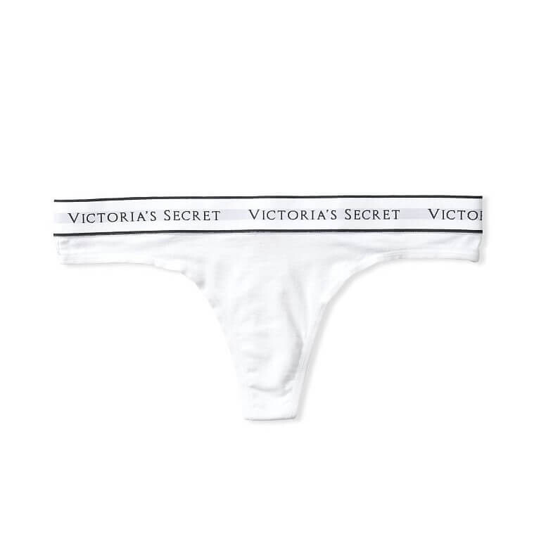 

Трусики-танга Victoria's Secret Logo Cotton, белый