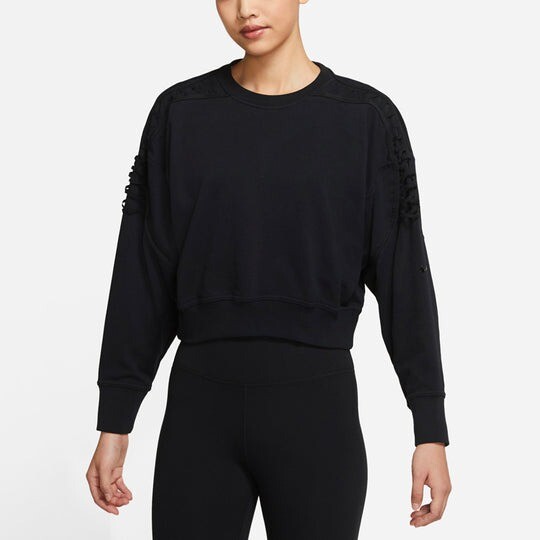 

Свитшот Nike Casual Sports Knit Round Neck Women's Training, черный